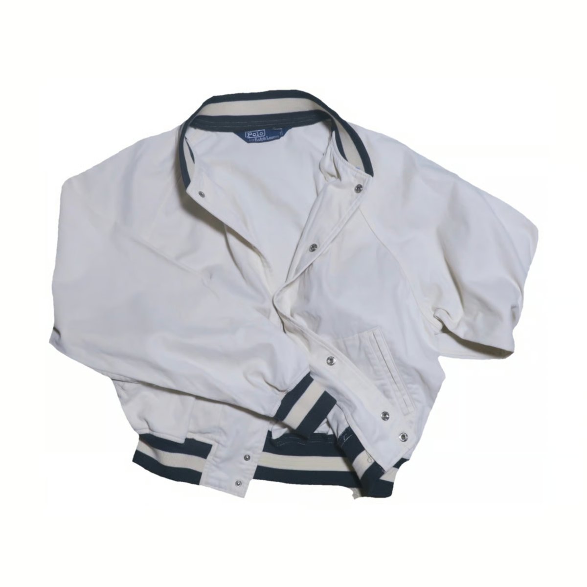 極美品　希少　ポロバイラルフローレン　L スタジャン　ジャンパー　白 極美品 希少 ポロバイラルフローレン L スタジャン ジャンパー 白 POLO