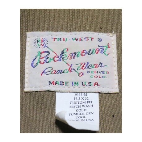 ROCKMOUNT(ロックマウント) クレージーパターンウエスタンシャツ