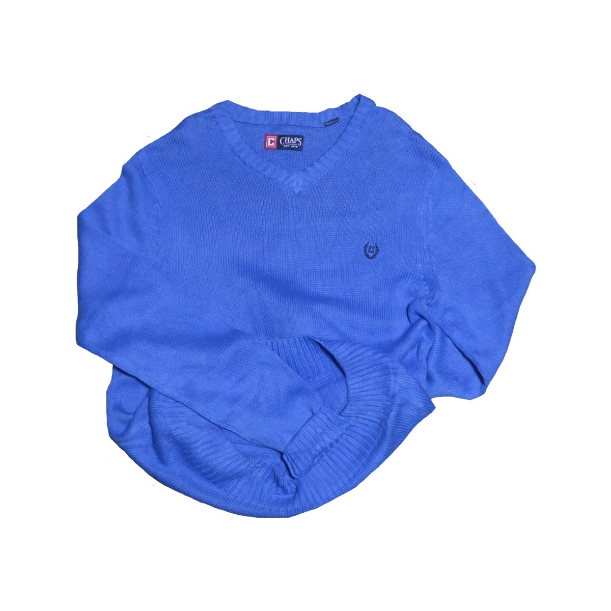 CHAPS 青色 ジップアップセーター Lサイズ CHAPS 青色 ジップアップセーター Lサイズ