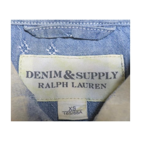 DENIM&SUPPLY Ralph Lauren(デニムアンドサプライ ラルフローレン) ブリーチ加工シャンブレーシャツ