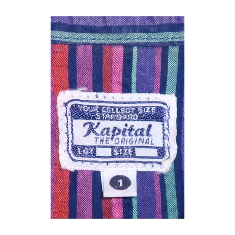 KAPITAL(キャピタル) ストライプウエスタンシャツ
