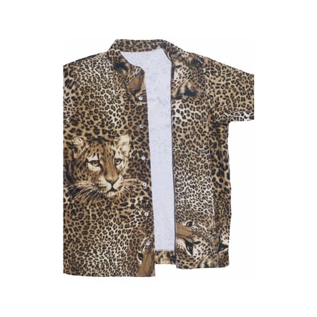 ヒョウ柄シャツジャケット