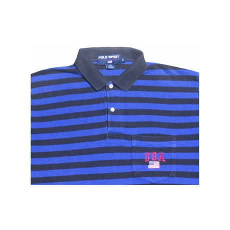 POLO SPORT(ポロスボーツ) ボーダーポロシャツ