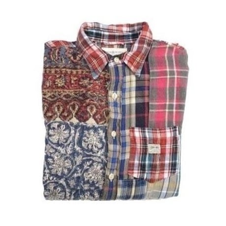 DENIM&SUPPLY Ralph Lauren(デニムアンドサプライ ラルフローレン) パッチワークシャツ