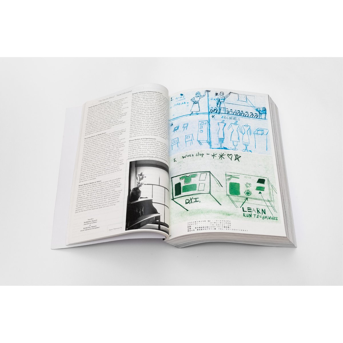 here and there vol.1 - vo.13.5 / 編集：林央子、ブックデザイン