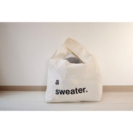 a sweater bag　/　HOLY’ S × 旅する働くセーター× LETTERPRESS a lot