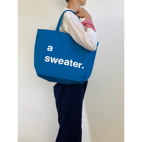 a sweater totebag　/　letterpress a lot