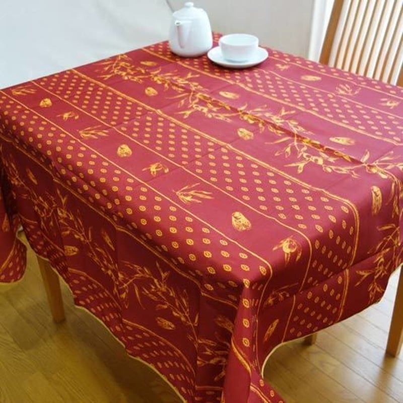 プロヴァンスのテーブルクロス 元気の出る黄色