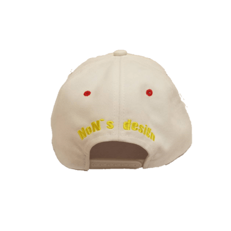 【Get Turf】Flat Cap(White＆Red)