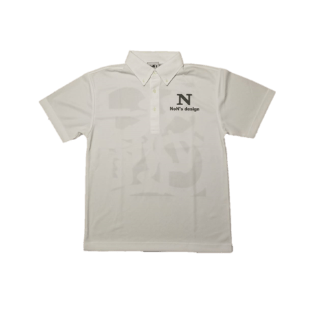ゴルフ我流道×NoN`s design Golf Polo(White)