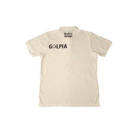 GOLPIA×NoN`s design Polo Shirt(White)
