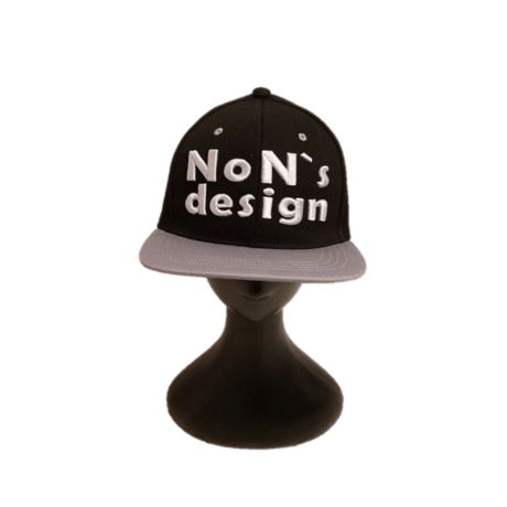 Big Logo Flat Cap(Black＆Gray)