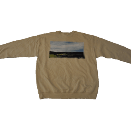 Big silhouette Sweat(Ivory)GOLFcourse