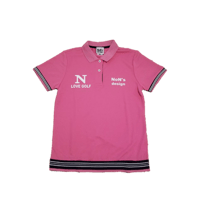 Lady`s-Dry Fit Golf Polo (Pink)