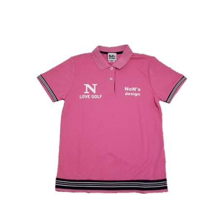 Lady`s-Dry Fit Golf Polo (Pink)