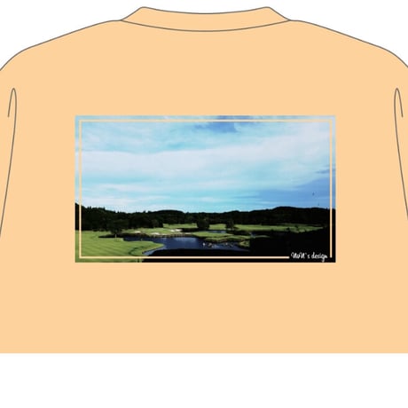 Big silhouette Sweat(Ivory)GOLFcourse