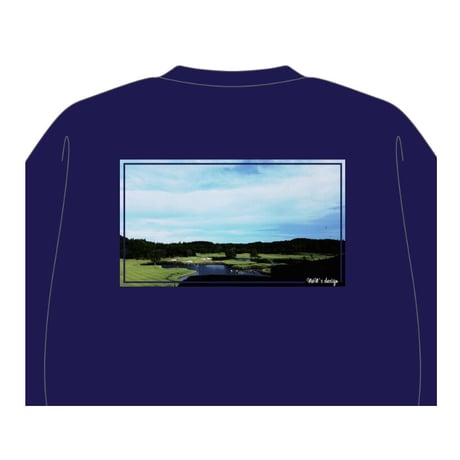 Big silhouette Sweat(Navy)GOLFcourse