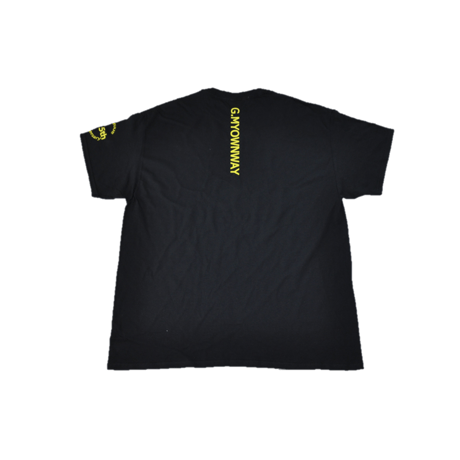 【5周年記念】ゴルフ我流道×NoN`s design T-shirt(B＆Yellow)