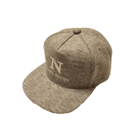 N Logo Flat Cap(Mesh Gray)