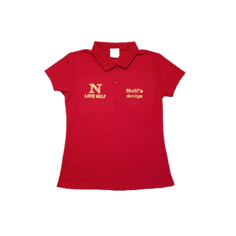 Lady`s-Slim Fit Golf Polo(Pink)
