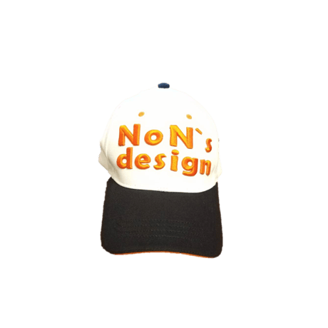 Big Logo Golf Cap(White＆Orange)