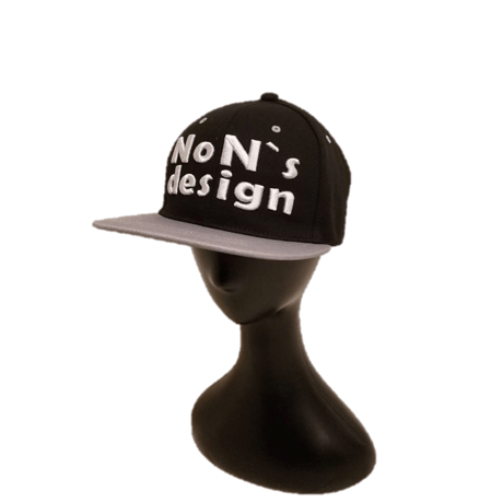 Big Logo Flat Cap(Black＆Gray)