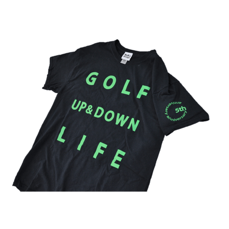 【5周年記念】ゴルフ我流道×NoN`s design T-shirt(B＆Green)