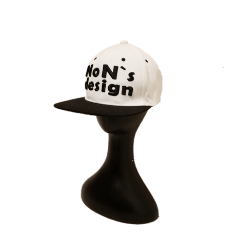 Big Logo Flat Cap(White＆Black)