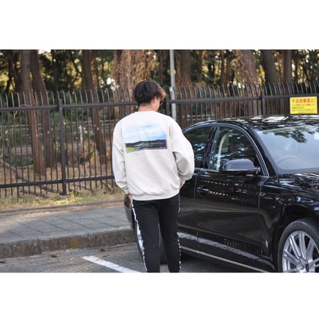 Big silhouette Sweat(Ivory)GOLFcourse