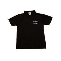 Silky Touch Golf Polo(Black)WH