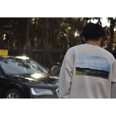 Big silhouette Sweat(Ivory)GOLFcourse