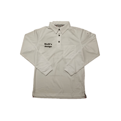 ゴルフ我流道×NoN`s design Golf Polo(White)