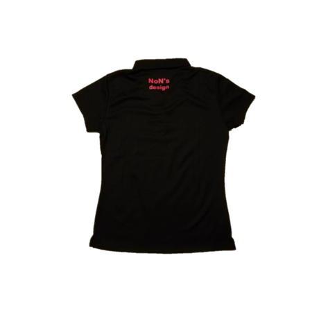 Lady`s-Slim Fit Golf Polo(Black)