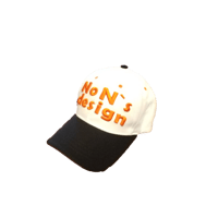 Big Logo Golf Cap(White＆Orange)