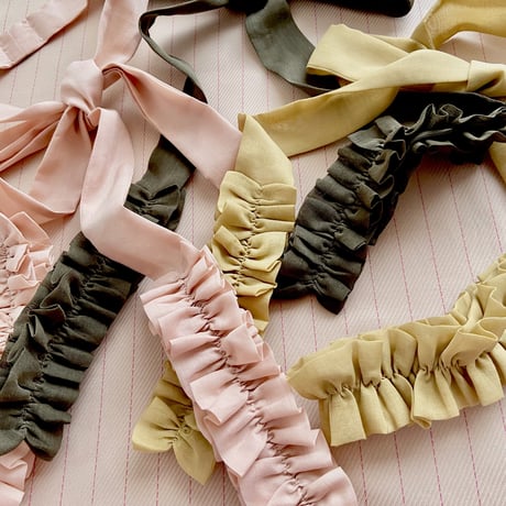 リボンタイ RIBBON TIE(olive gree )