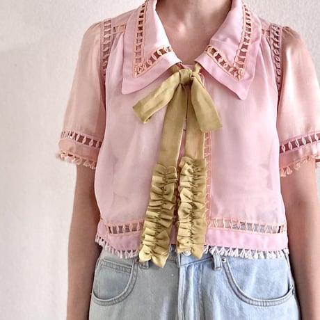 リボンタイ RIBBON TIE(mustard yellow)
