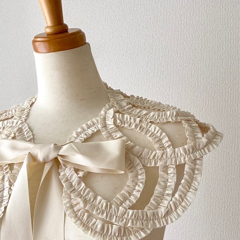 やめぴ　papier フリルつけ襟 つけ襟 FRILL VINES | DRESS ME