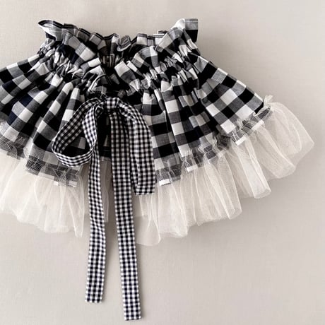つけ襟 GINGHAM(BK)