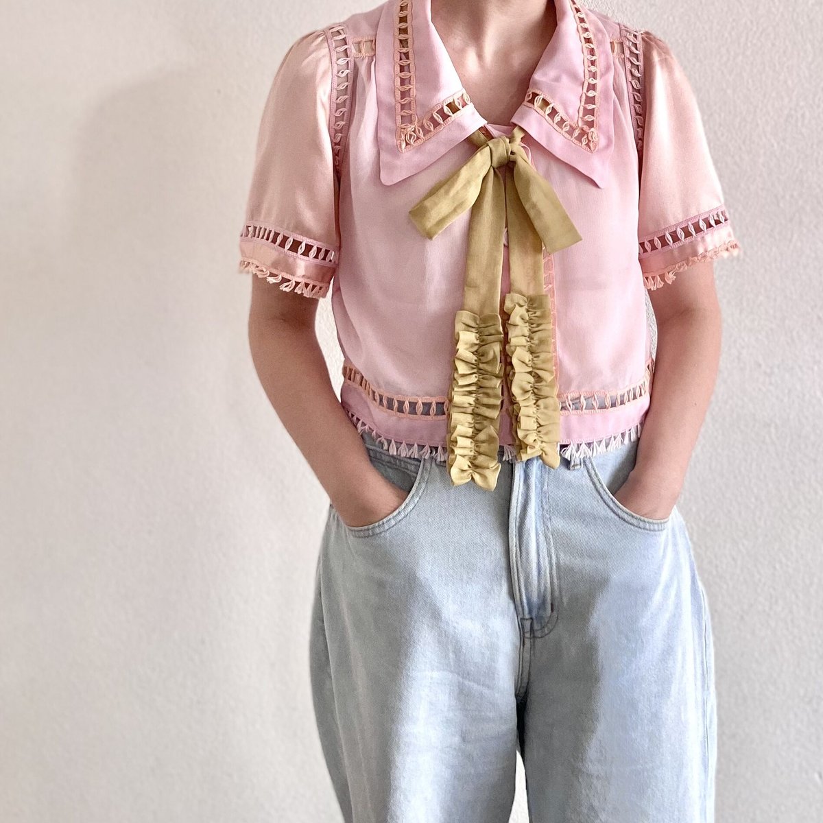 リボンタイ RIBBON TIE(mustard yellow) | DRESS ME