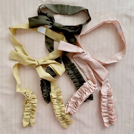 リボンタイ RIBBON TIE(olive gree )