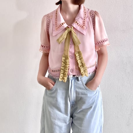 リボンタイ RIBBON TIE(mustard yellow)