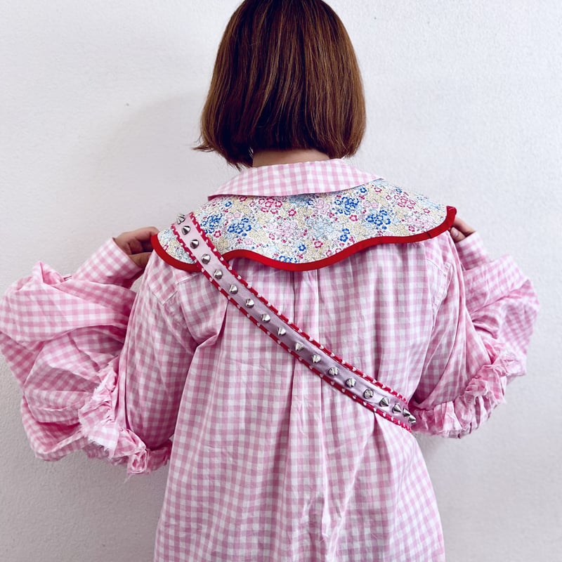 つけ襟 LINE(red) | DRESS ME