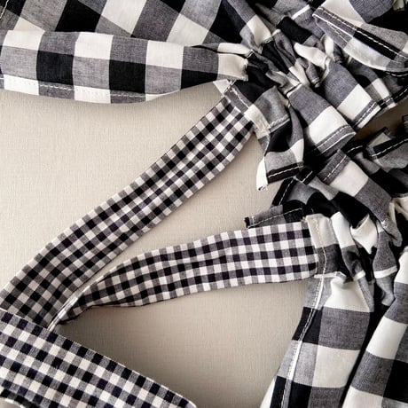 つけ襟 GINGHAM(BK)
