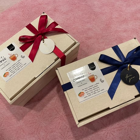 （コーヒー専用）無料ラッピングB-1　（お箱１段）紙袋有り