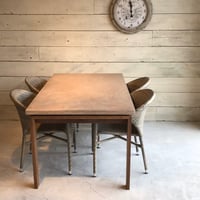 モールテックス ダイニングテーブル ASHGRAY"38" 脚TYPE:H脚ウォールナット 1400/850