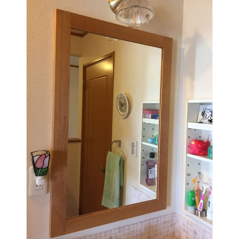 リーフオリジナル03 木縁ミラー | Leaf Village