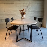 モールテックス ダイニングテーブルFROMAGE”OVAL"　脚TYPE:V(ブラック) 2200/850/710