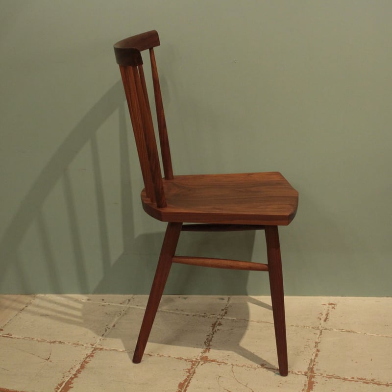 Lv-ched-wn エディ ダイニングチェア（板座/張座） ウォールナット材