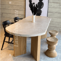 モールテックス ダイニングテーブルFROMAGE”OVAL"　脚TYPE:J/オーク 1800/850/720