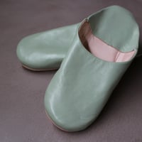 lefz-BK013　 無地バブーシュ　　39（23.5～24ｃｍ）